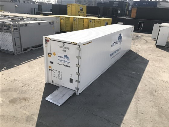40 lábas Arcticblast sokkoló fagyasztóraktározás - TITAN Containers