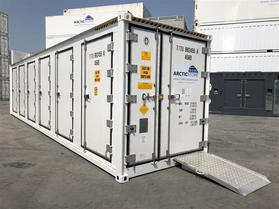 Gyorsfagyasztó Extra ajtókkal- TITAN Containers