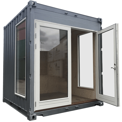 Container-glasdoors