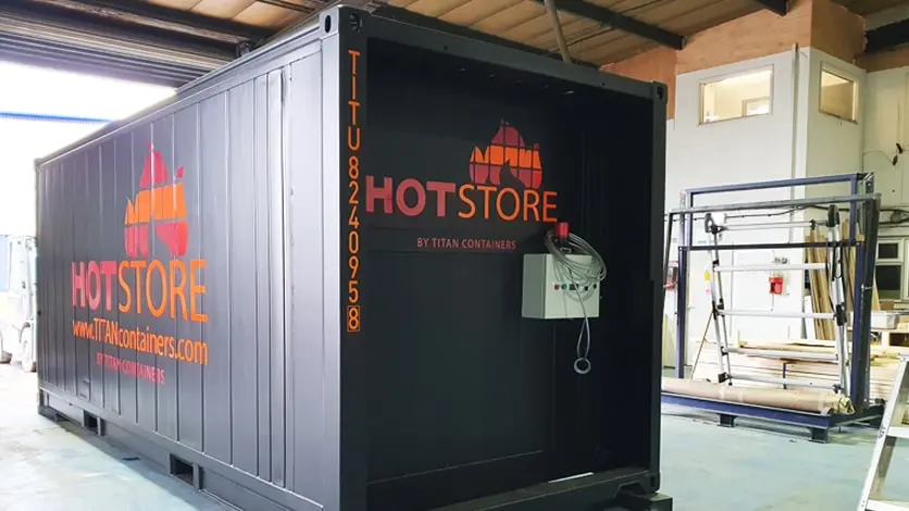 Arctic Hotstore fűtött tároló 20ft meleg tárolókonténerek bérlése