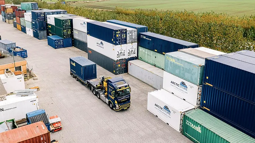 A TITAN Containers konténerraktárai