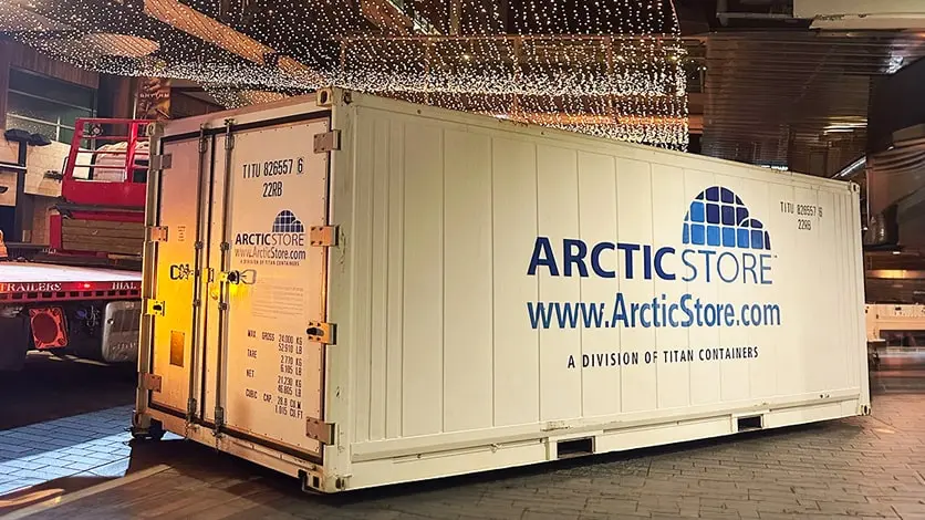 ArcticStore hűtőraktár 40ft hűtőkonténerek bérlésére