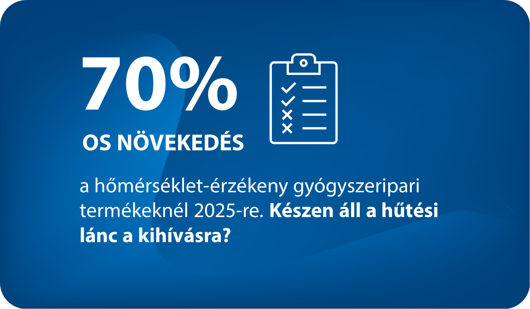 Hűtőházak a gyógyszeripar számára