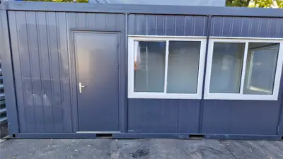 20 lábas, összeépített irodakonténer