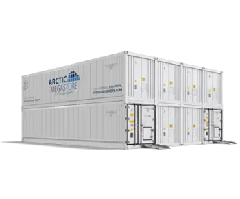 Arctic MegaStore nagy kapacitású, moduláris hűtőtárolási megoldás a Titan Containerstől