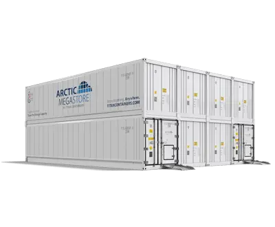 Arctic MegaStore nagy kapacitású, moduláris hűtőtárolási megoldás a Titan Containerstől