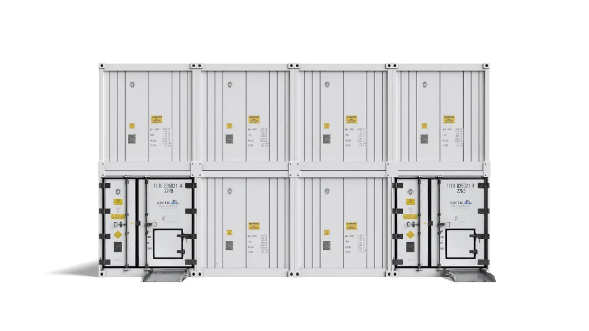 Arctic MegaStore nagy kapacitású, moduláris hűtőtárolási megoldás a Titan Containerstől